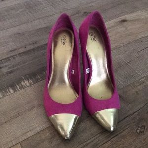 Magenta Heels.